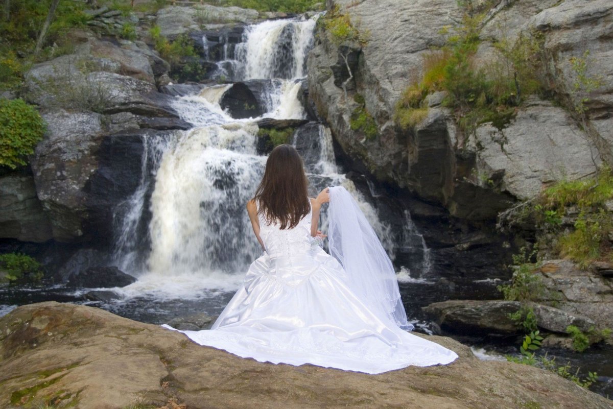 Водопад фата невесты Мадейра