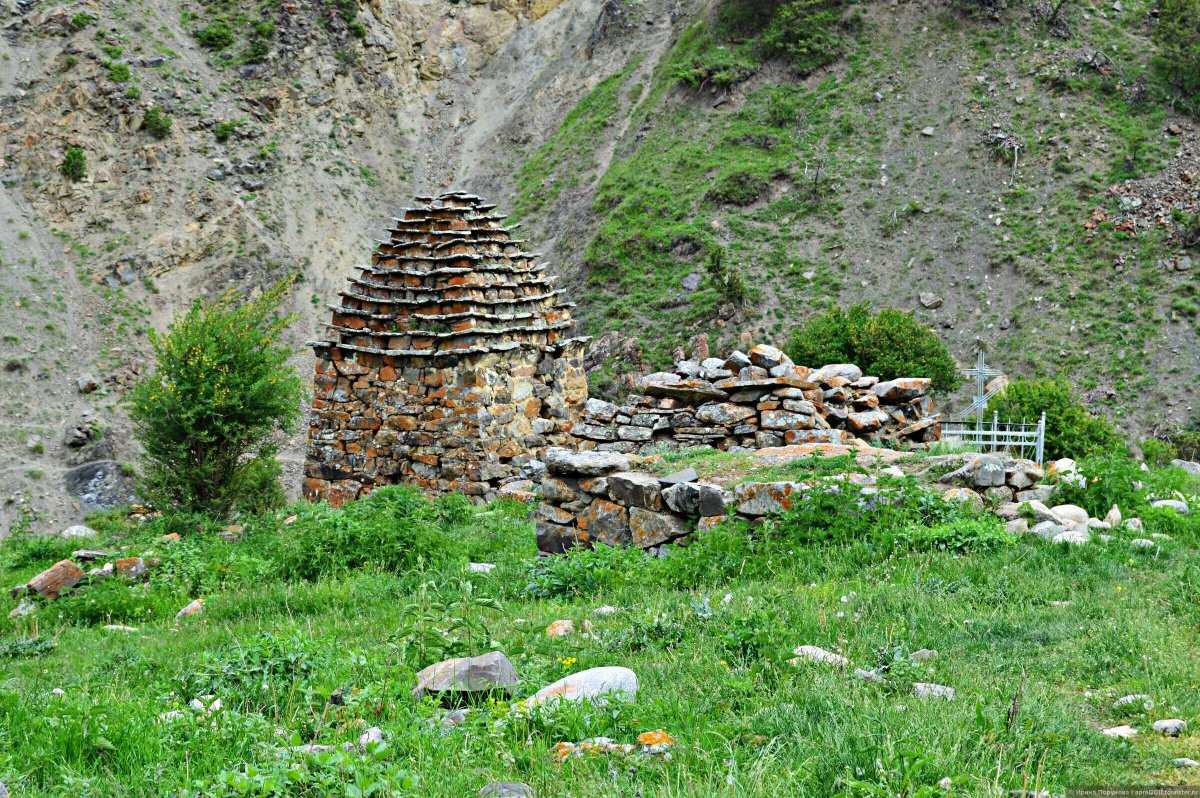 Селение Фаснал в Северной Осетии
