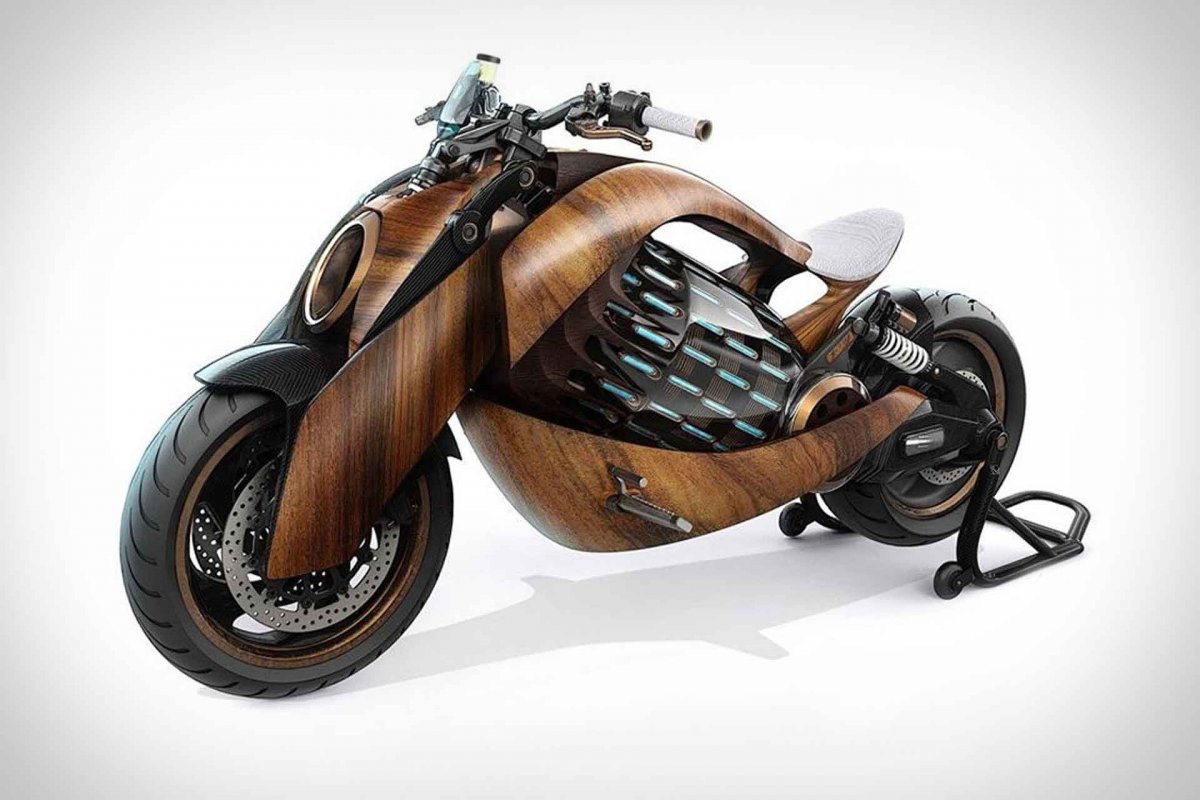Конструктор деревянный 3d Ewa мотоцикл Cruiser