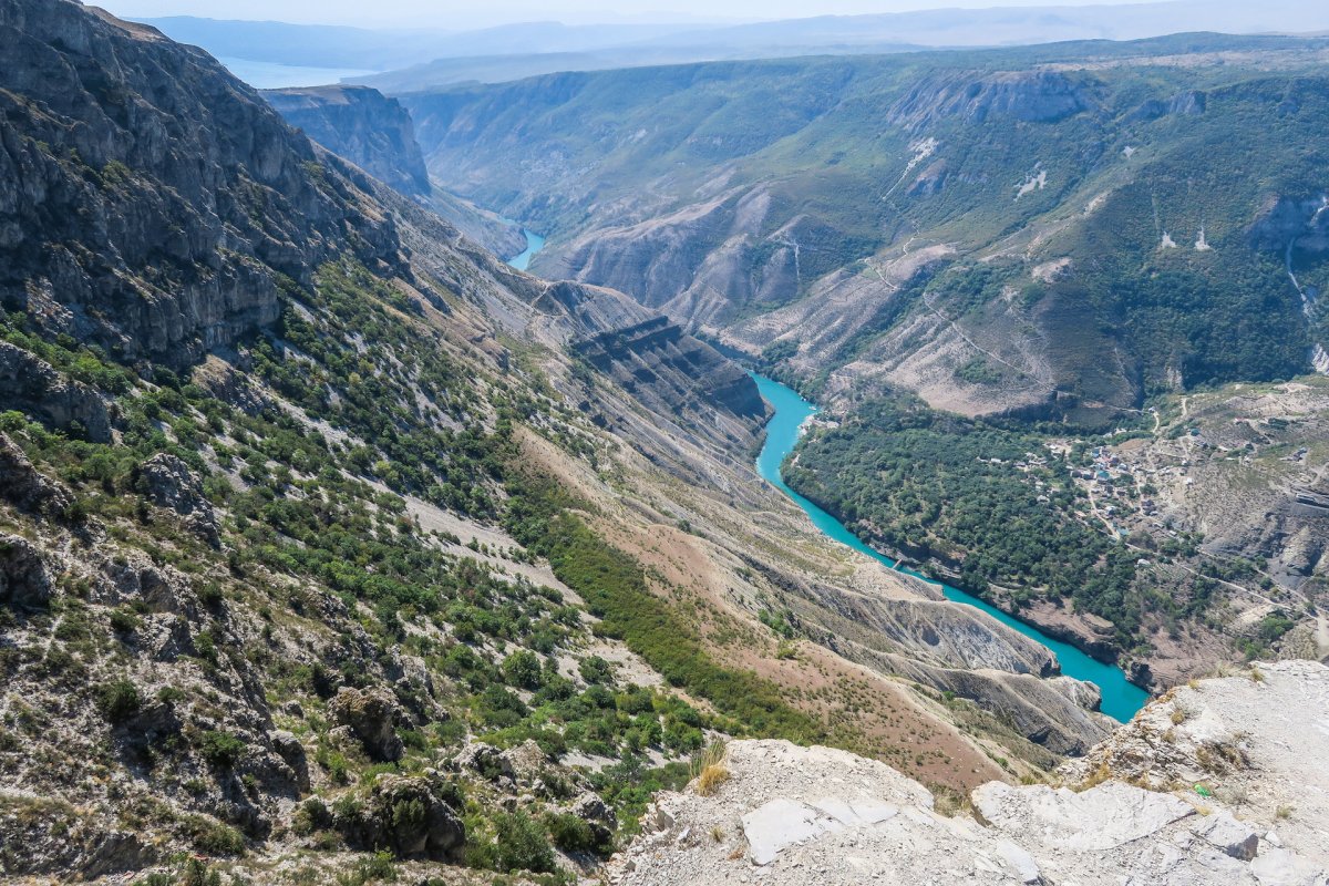 Сулакский каньон в Дагестане смотровая площадка