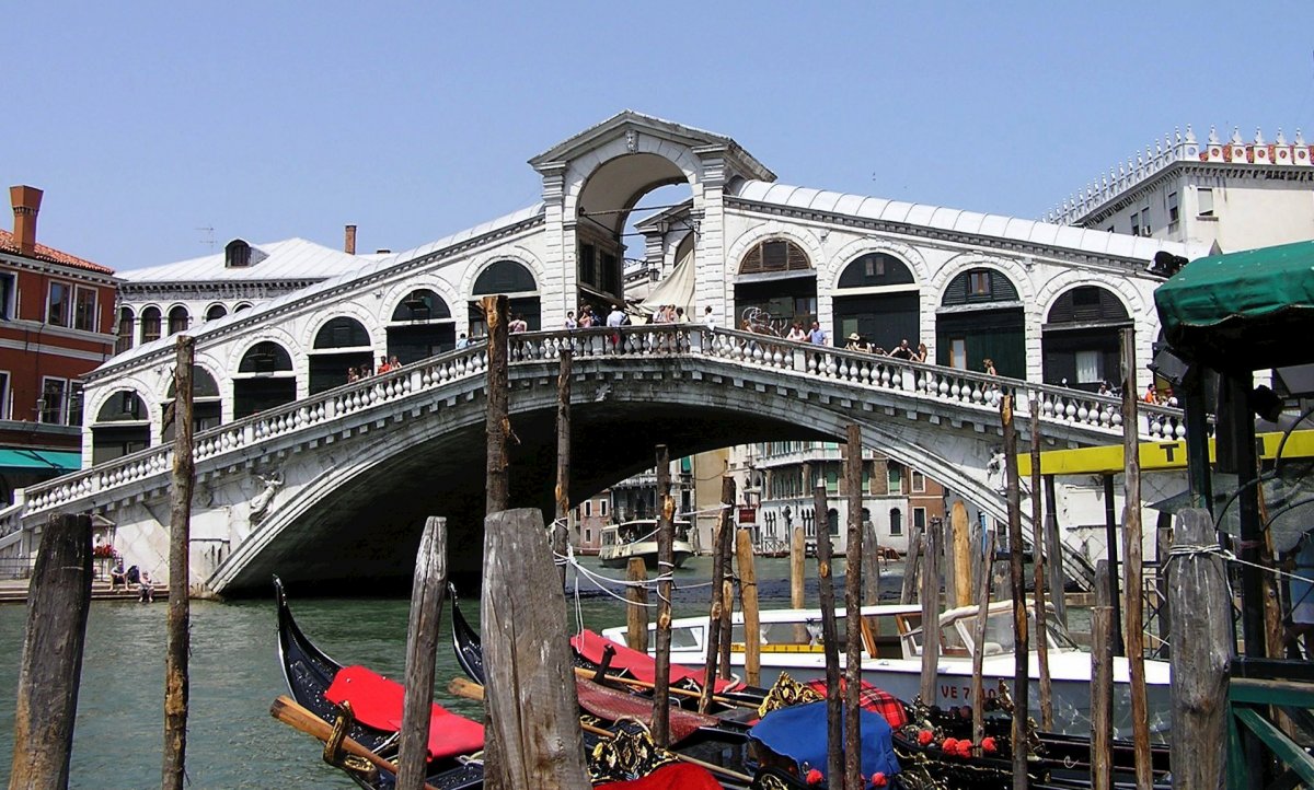 Мост Риальто Венеция разводной