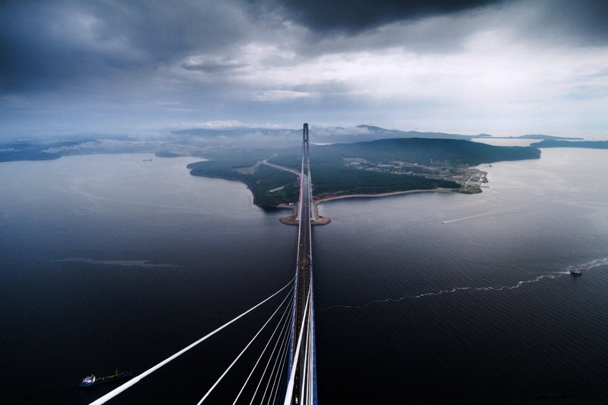 Вантовый мост на Дальнем востоке