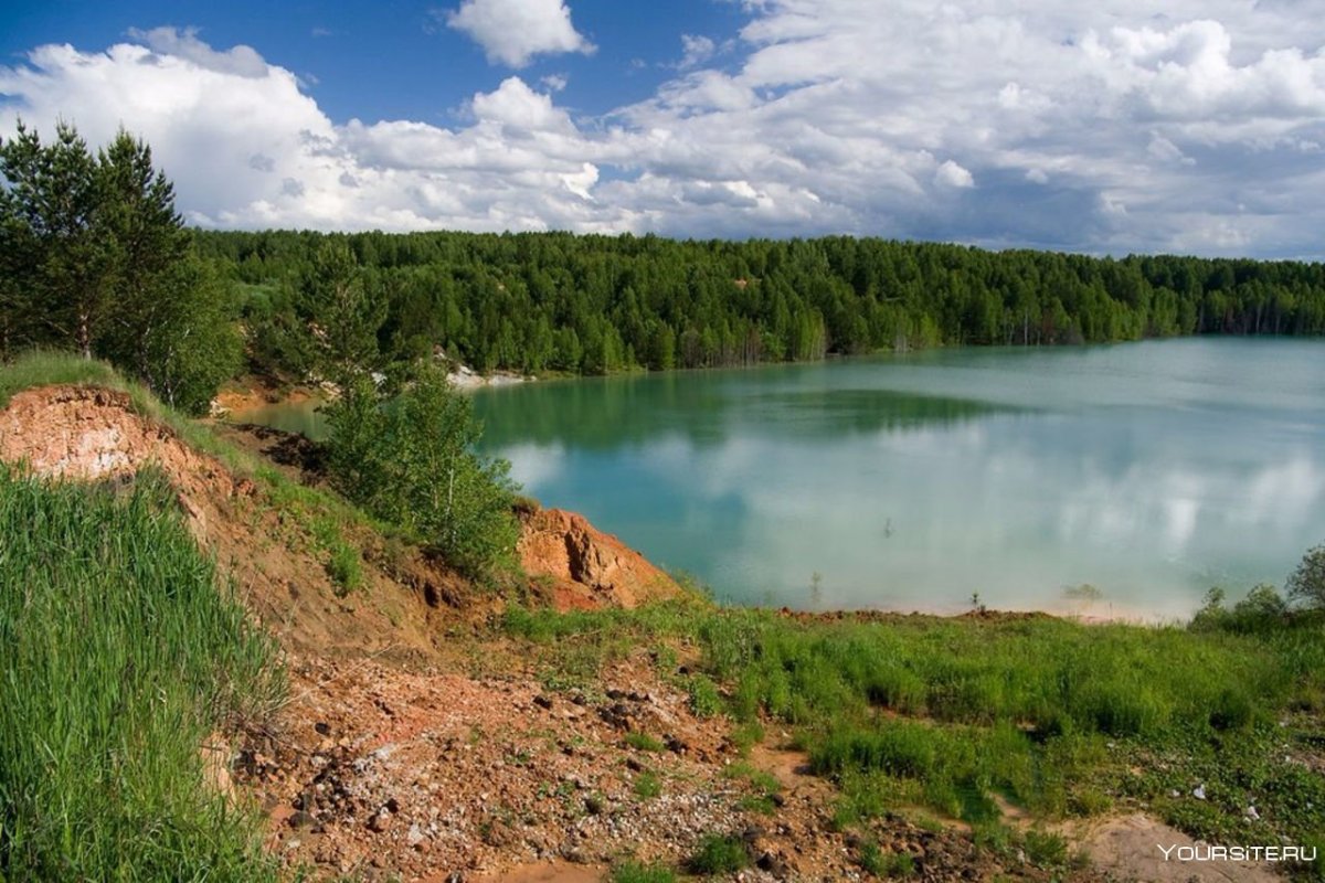 Салаирский затопленный карьер Кемеровская область