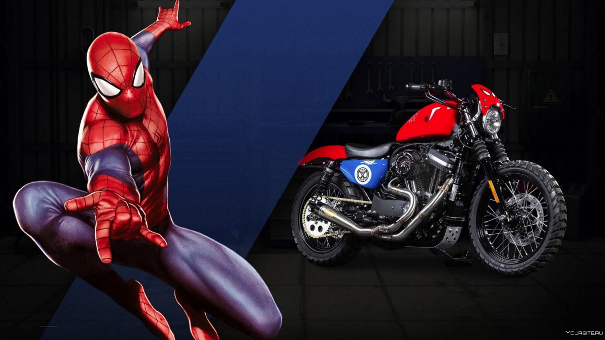 Мотоцикл Spider man