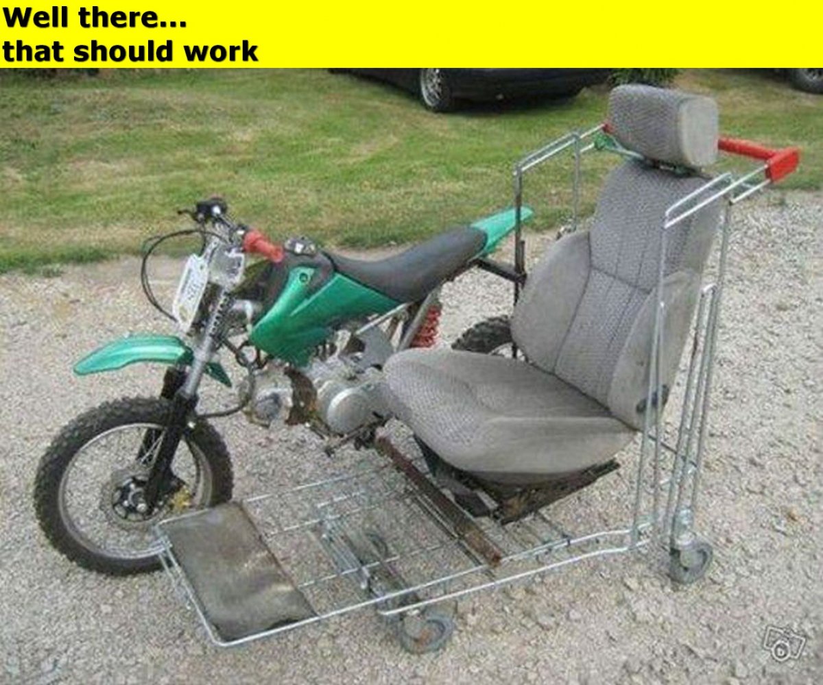 Самодельная коляска для мотоцикла