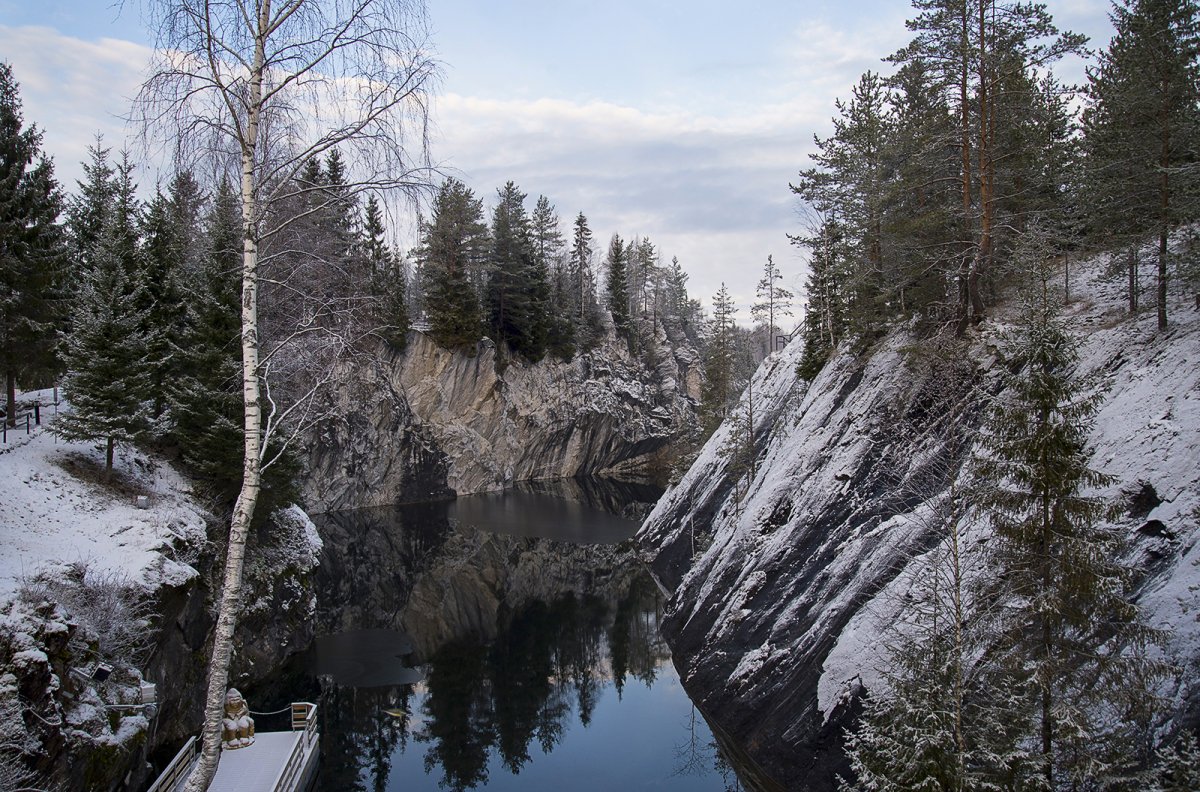 Горный парк Рускеала зима