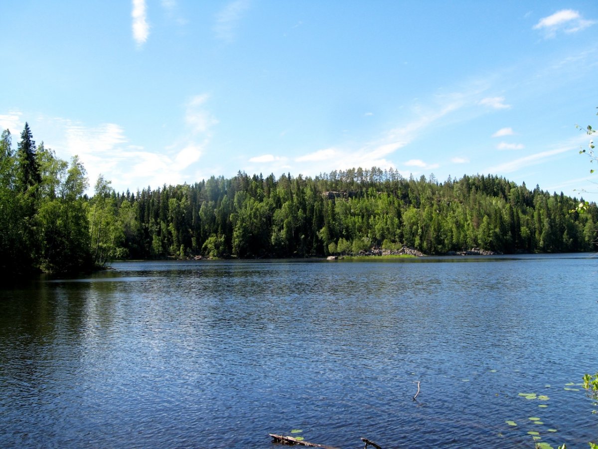 Озеро Ристиярви Карелия