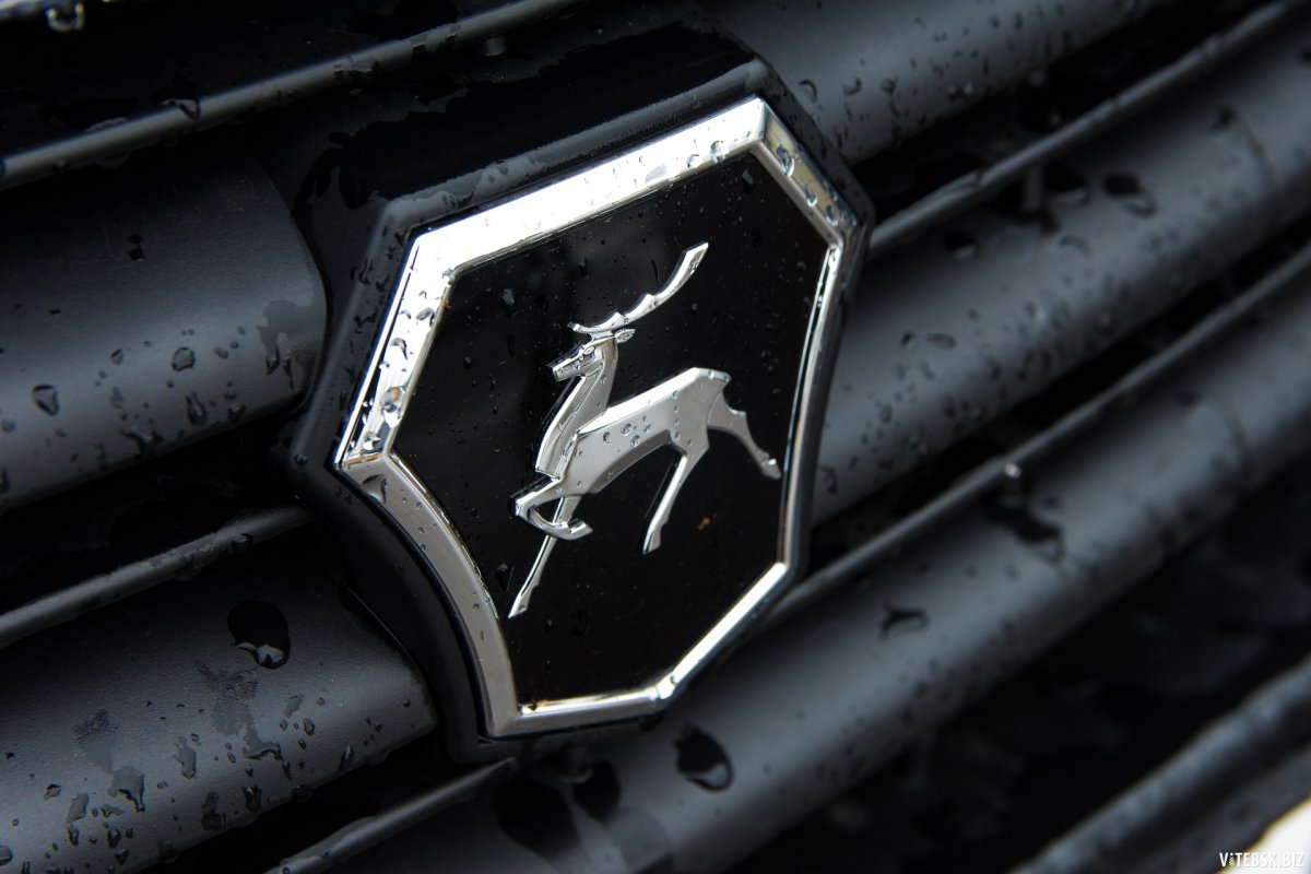 Автомобиль с логотипом оленя