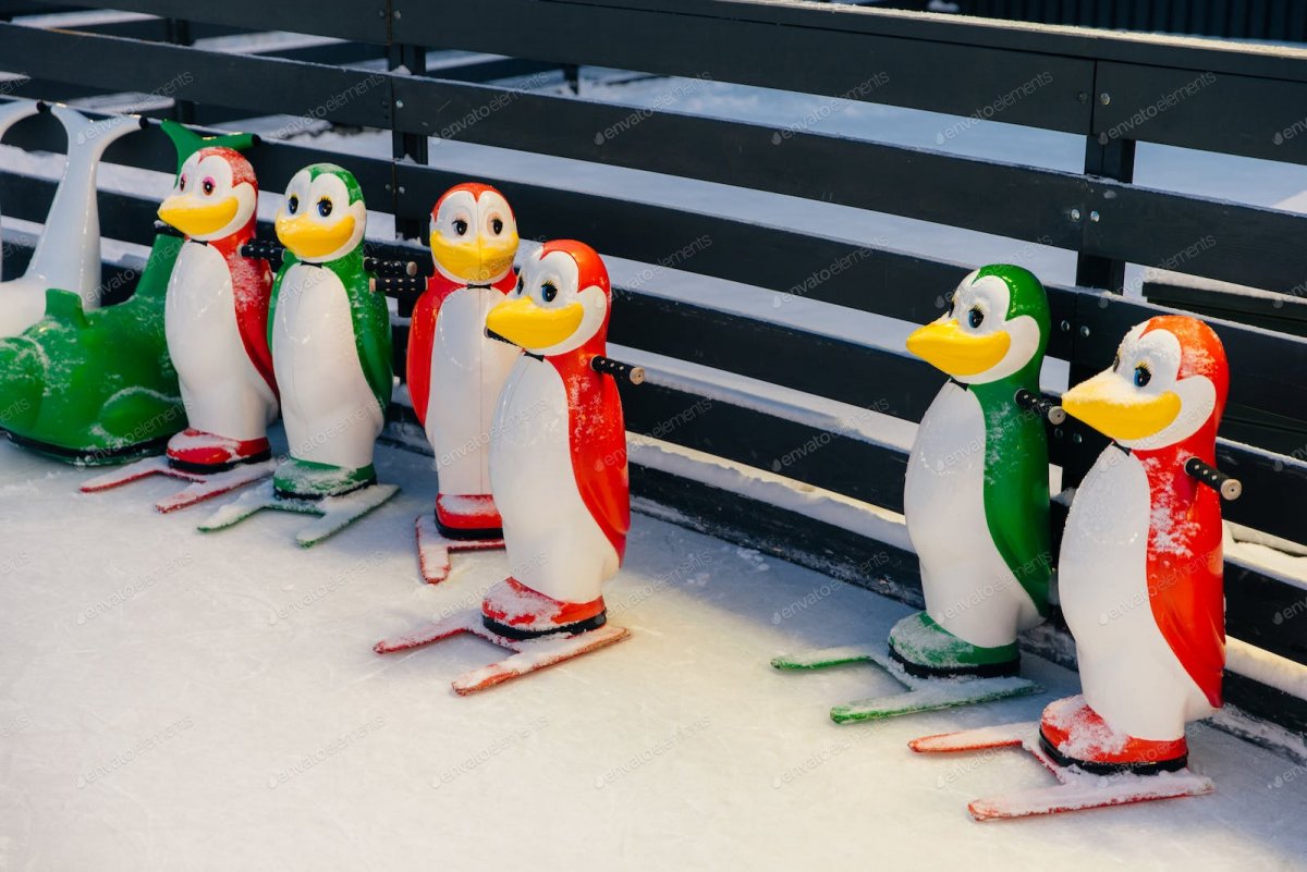 Пингвин для катания на коньках для детей