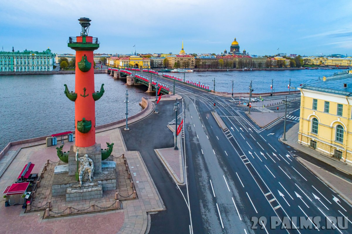 Ростральные колонны Васильевского острова обои