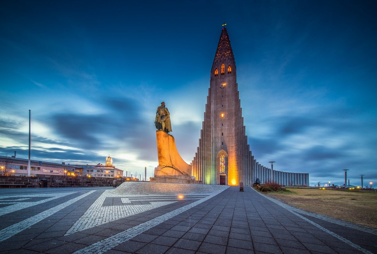 Церковь Хадльгримюра, город Рейкьявик, Исландия.