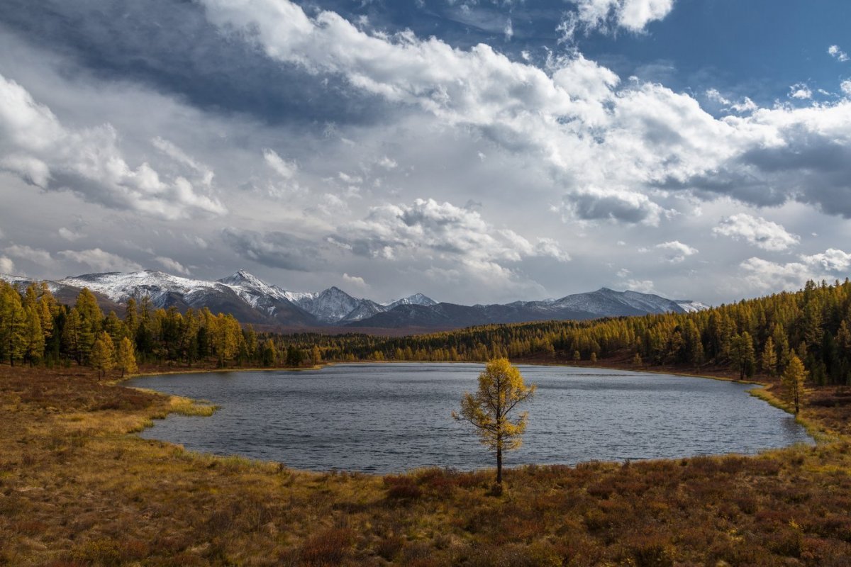 Алтай озеро горы осень