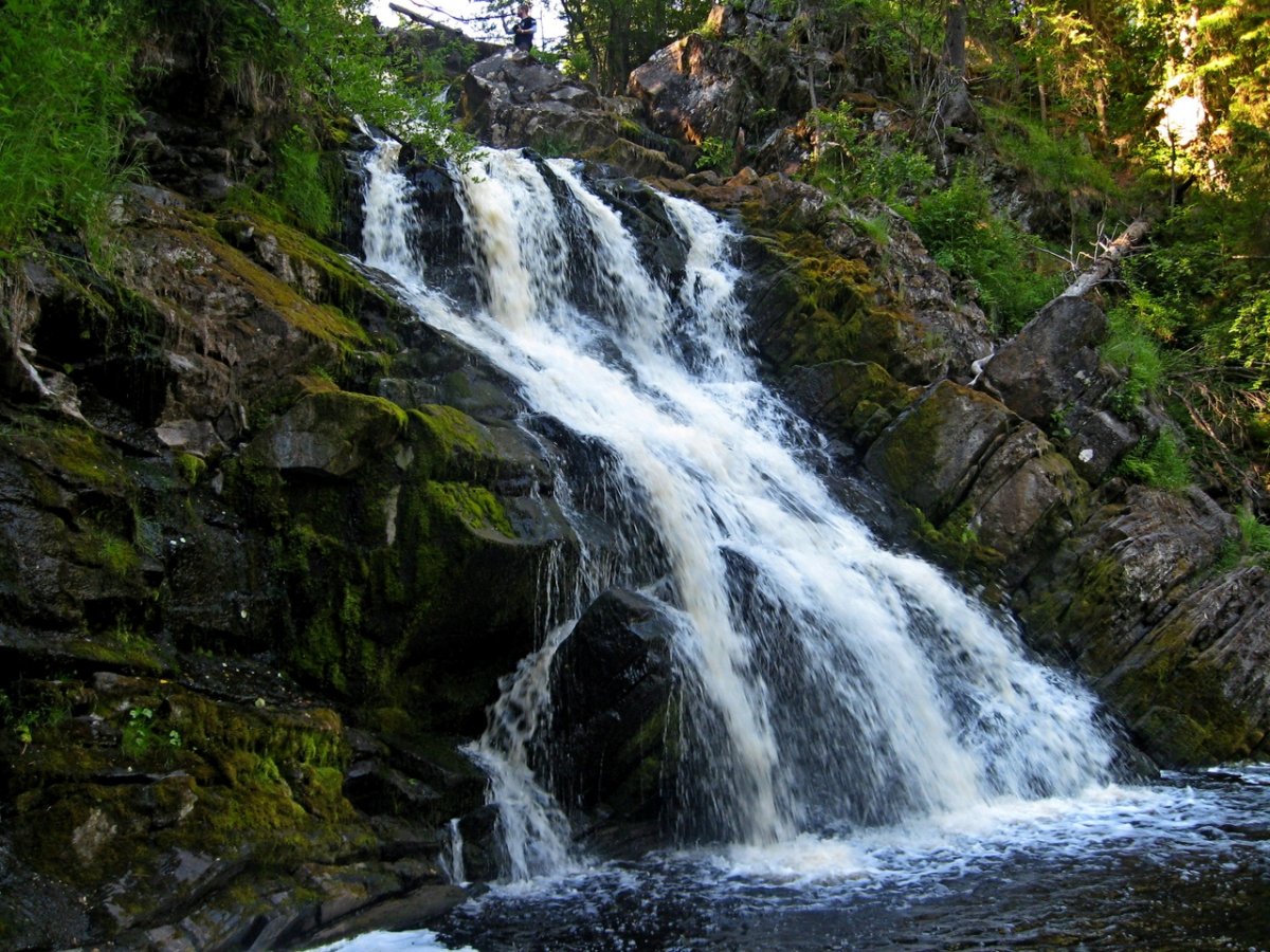 Водопад Прокинкоски Карелия