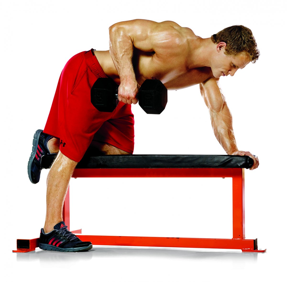 Bench Dumbbell Row