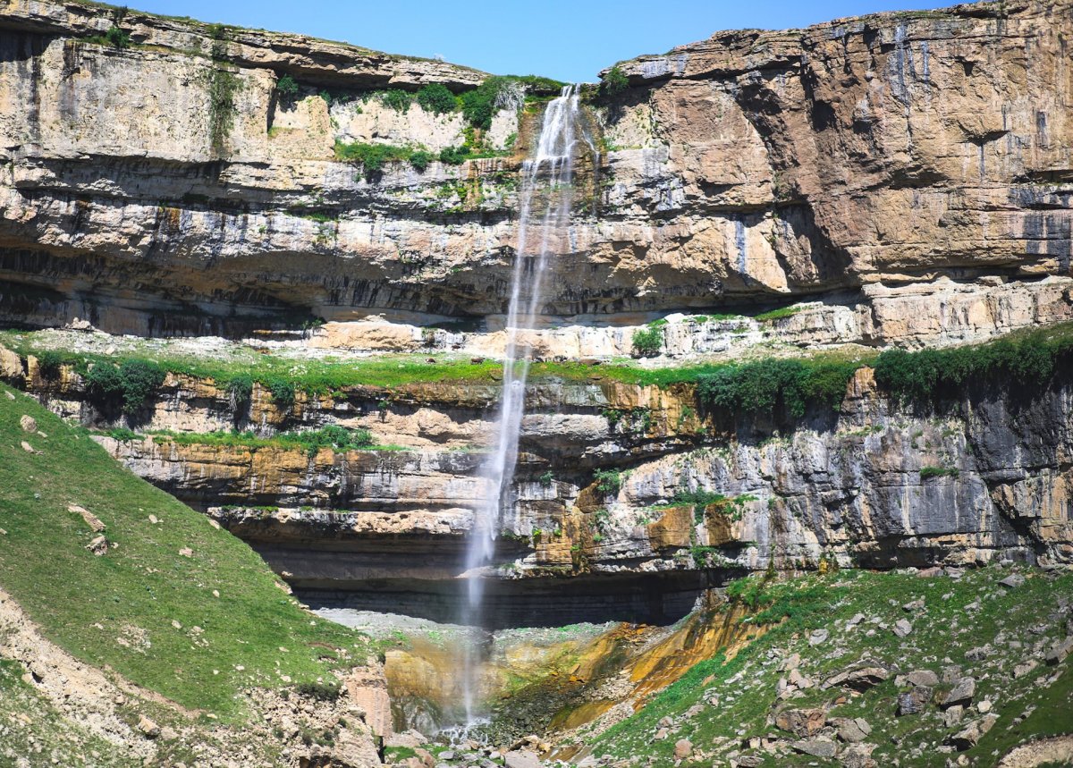Хунзах Дагестан водопад