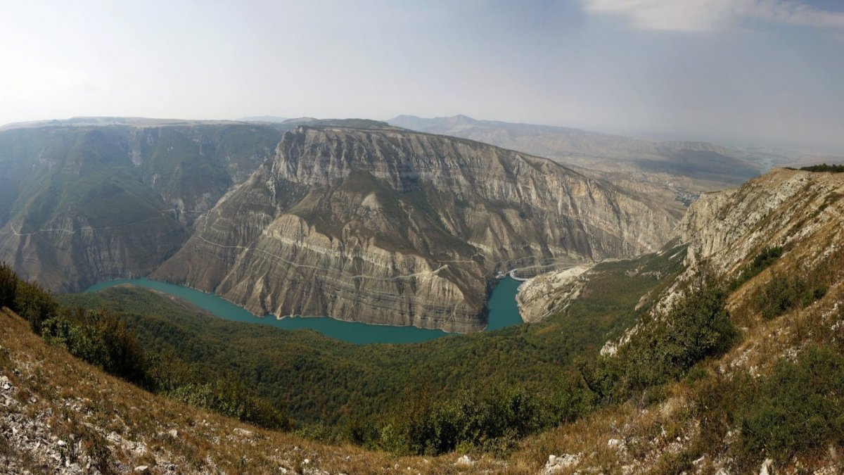 Чиркейское водохранилище и Сулакский каньон