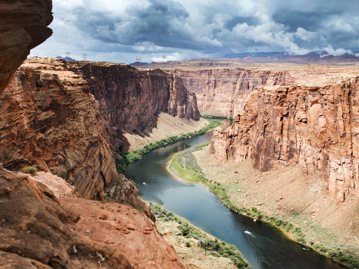 Гранд каньон в США вид сверху