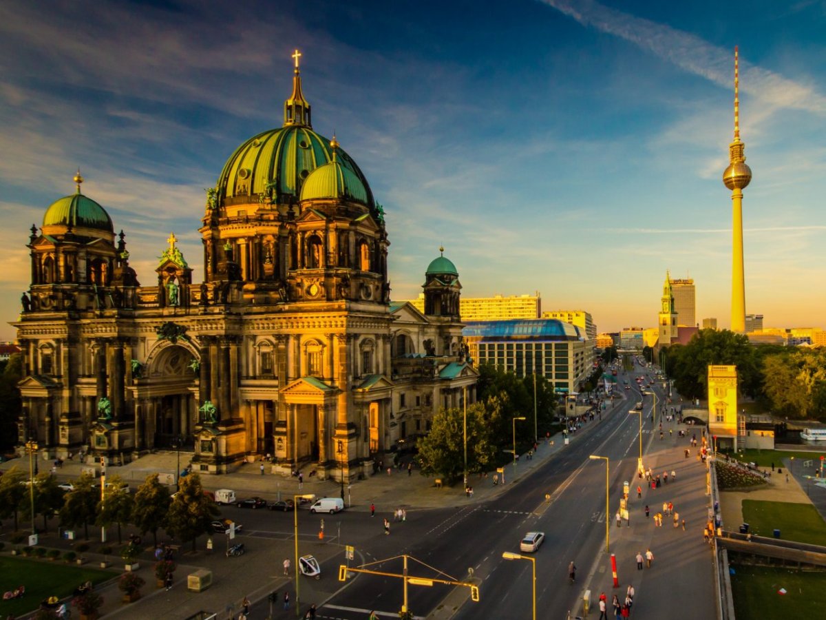 Берлинский кафедральный собор вид сверху
