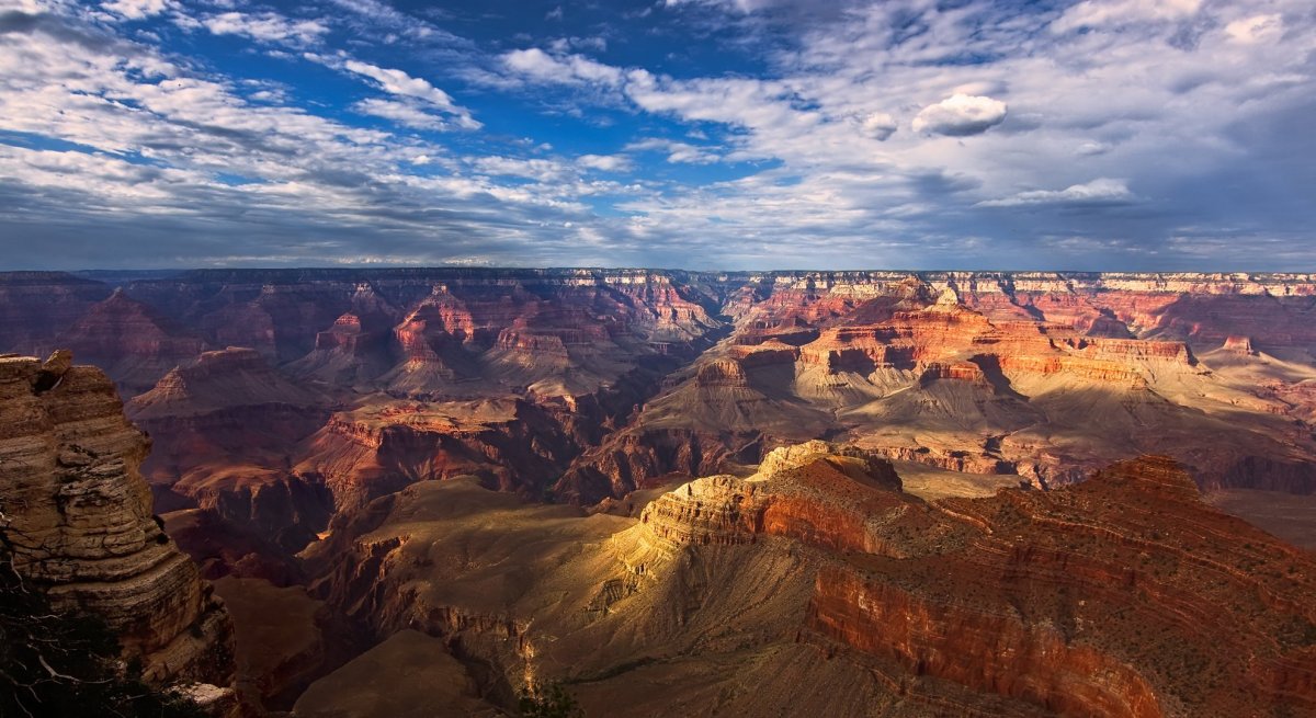 Большой каньон, штат Аризона, США закат