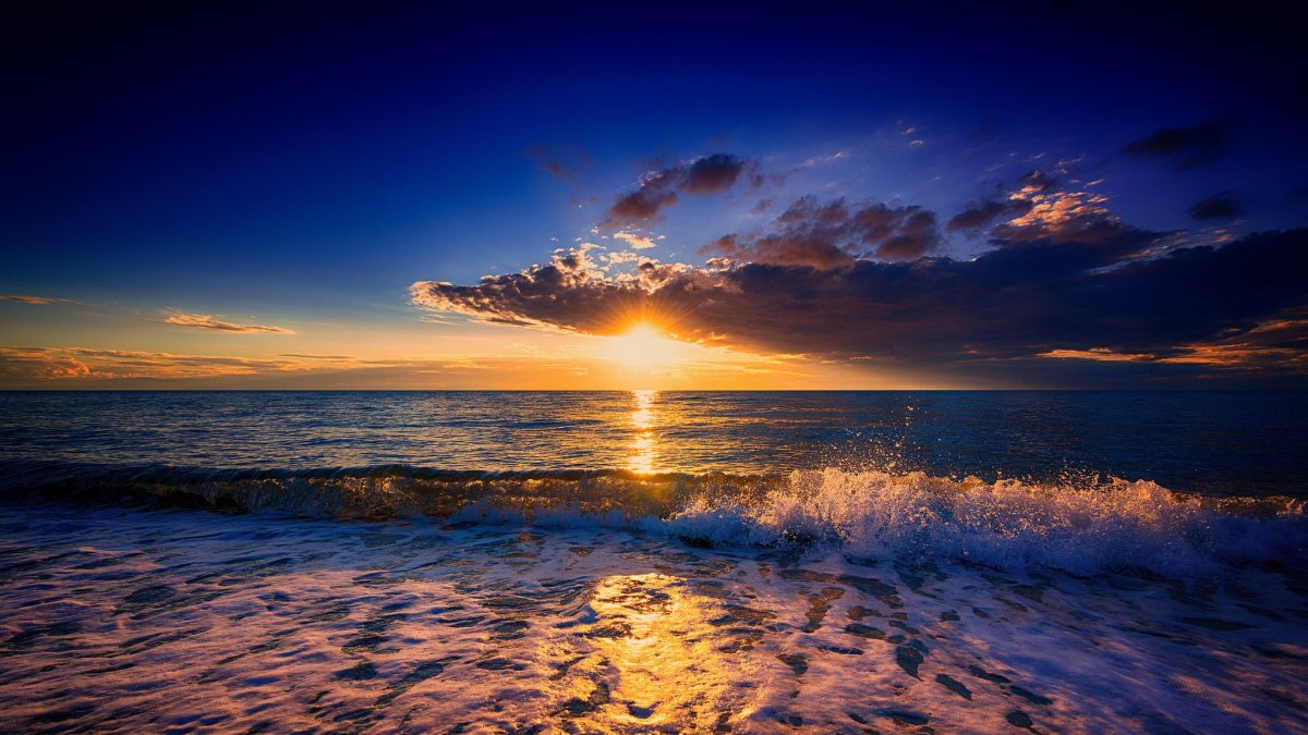 Море солнце рассвет