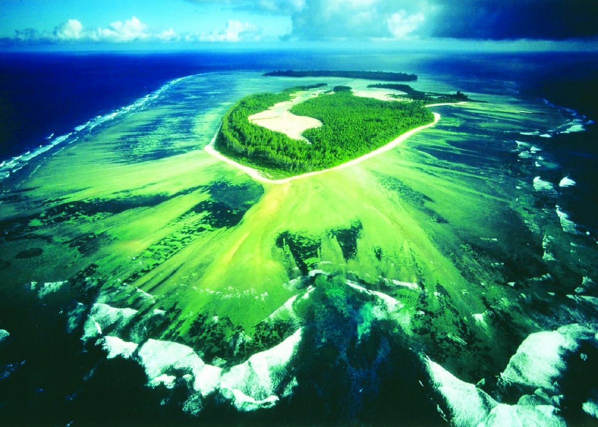 Океания гора Джая на карте