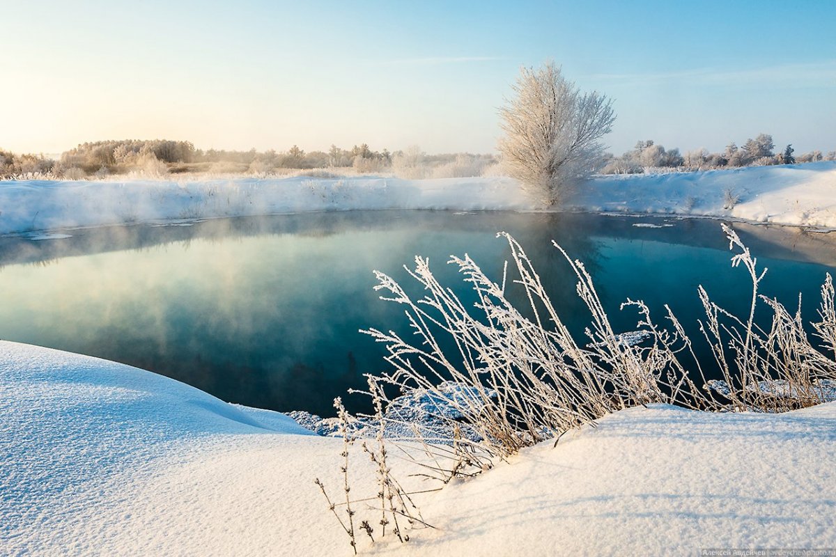Ягановское озеро зимой