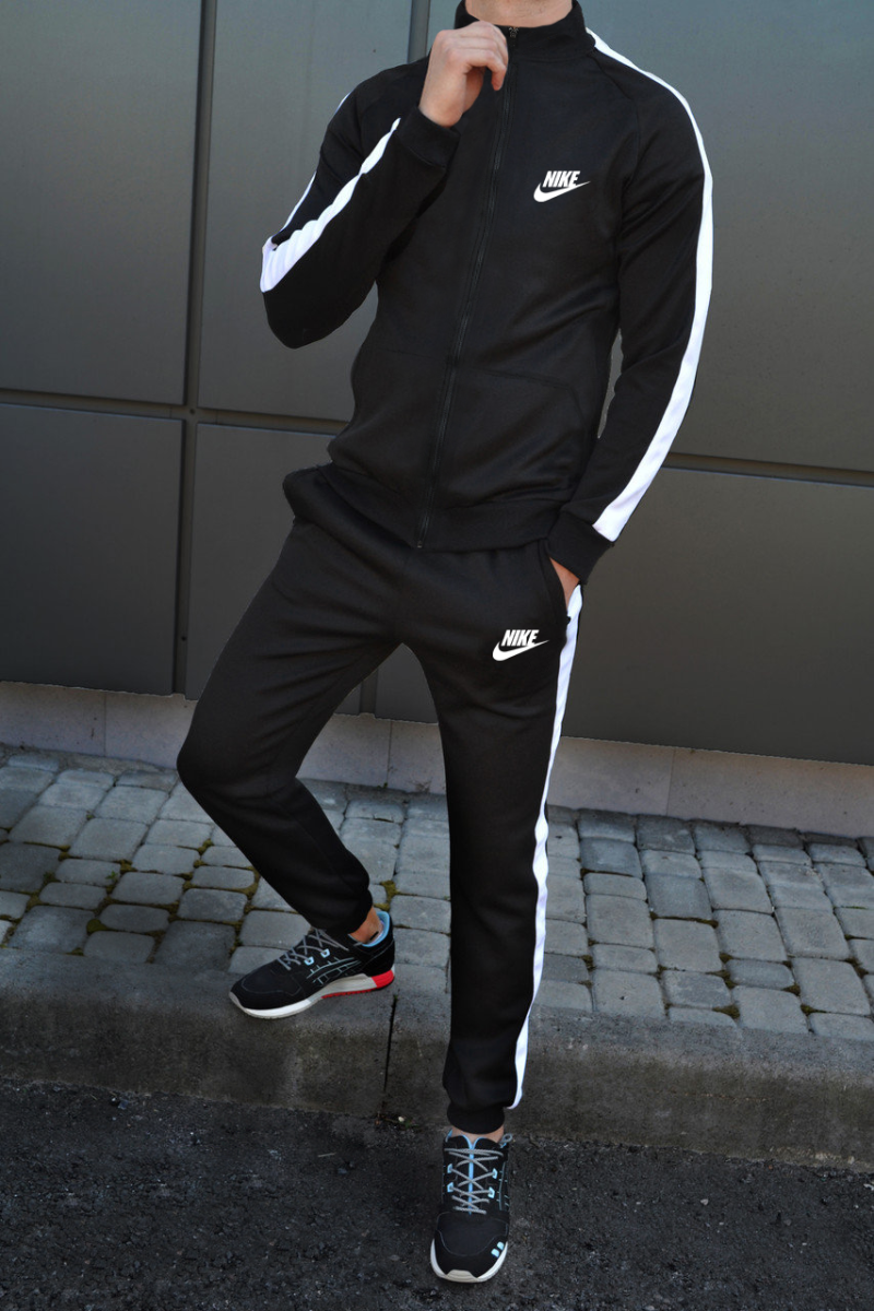 Костюм Nike черный спортивный мужской эластика