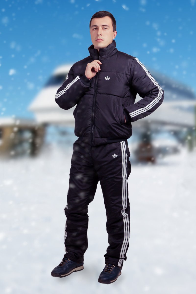 Зимний спортивный костюм для мужчин адидас мужской