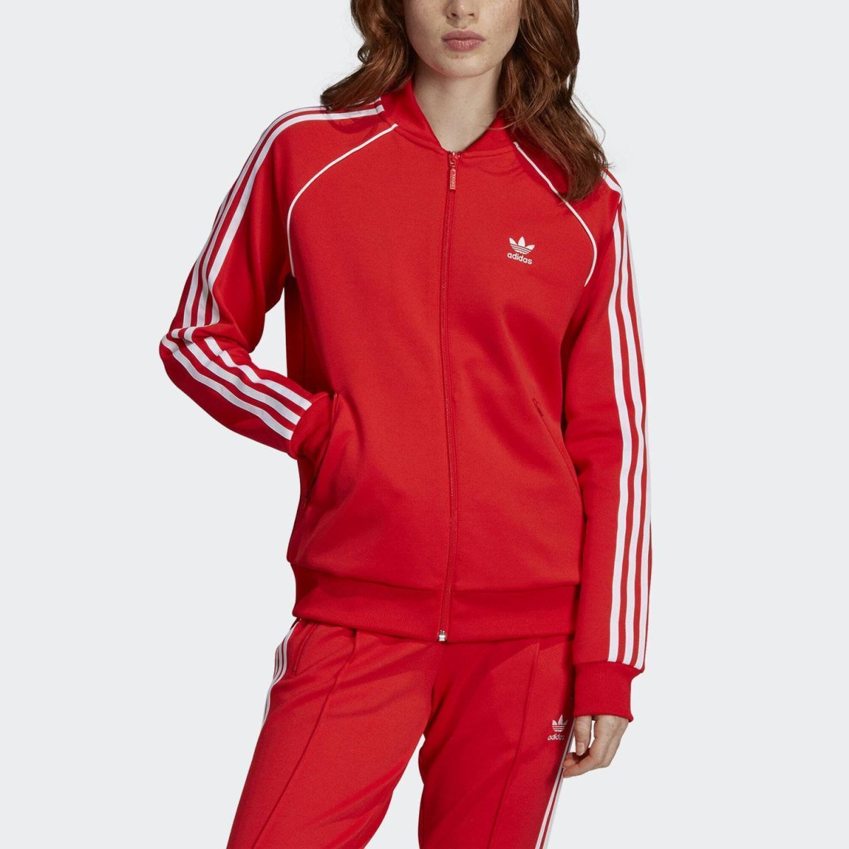 Олимпийка SST adidas красная