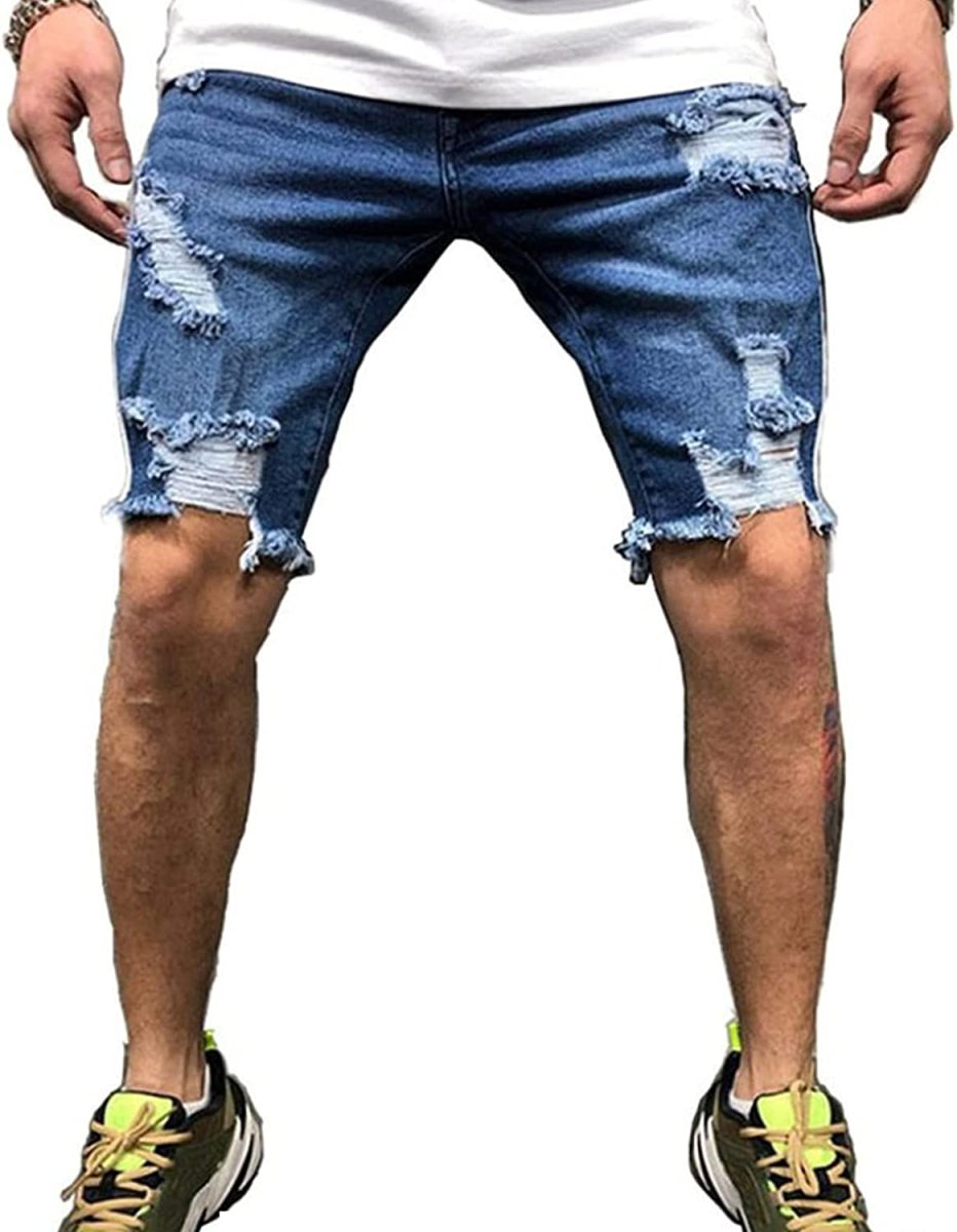 Модные мужские джинсовые шорты
