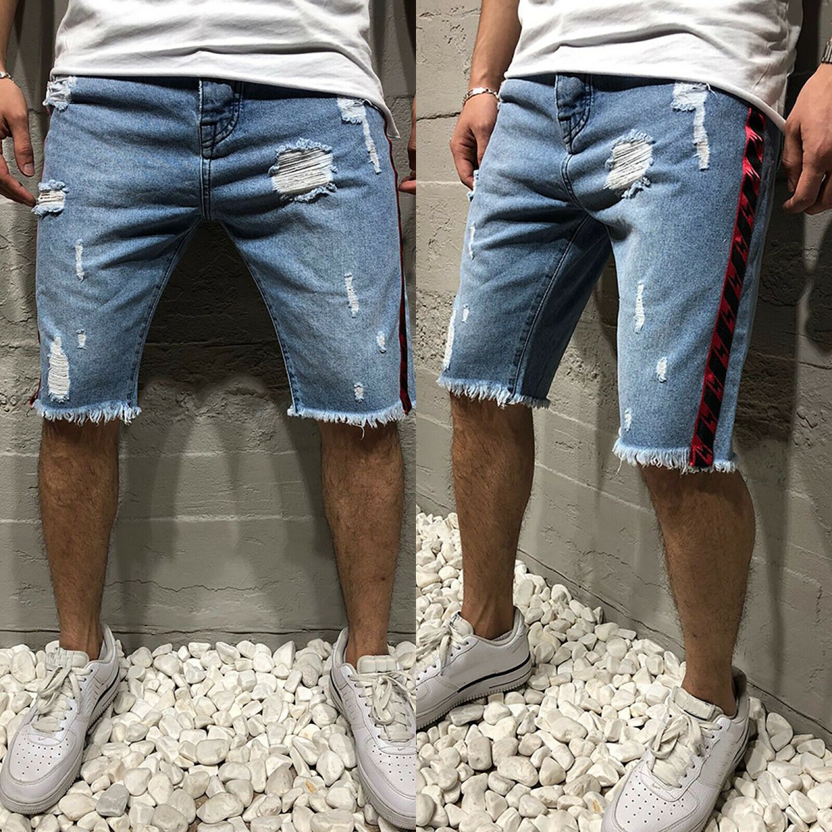 Обрезать джинсы в мужские шорты