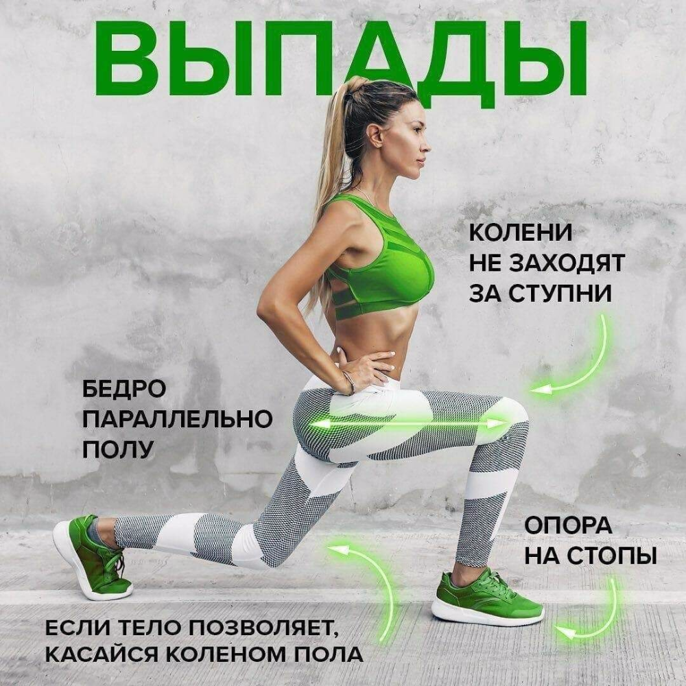 Выпады упражнение