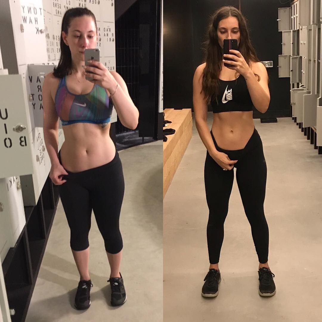 Фигура до и после фитнеса