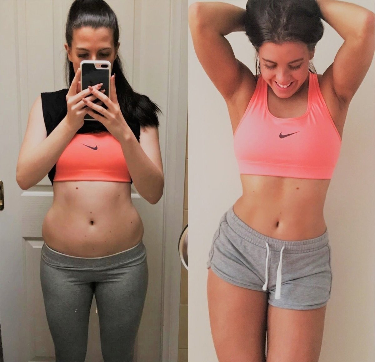 Фитнес до и после