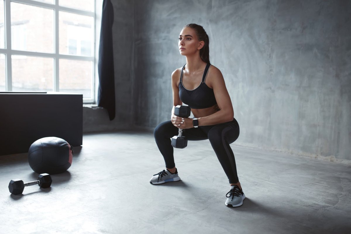 Squat down