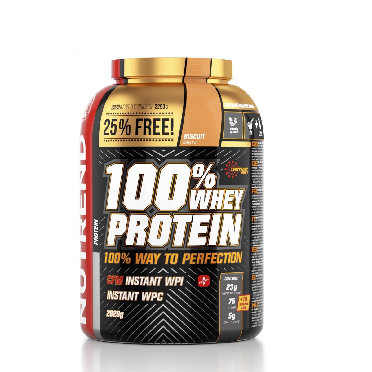 100% Whey Protein Nutrend, 2250гр