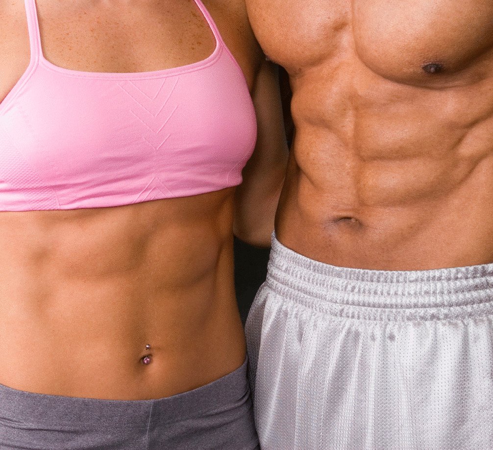 Накаченный женский пресс