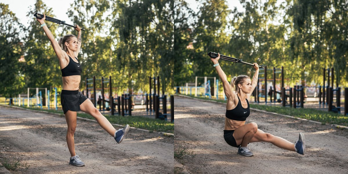 Фотосессия тренировки на улице
