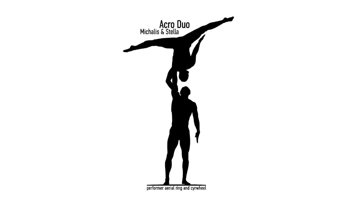 АКРО рисунок силуэт