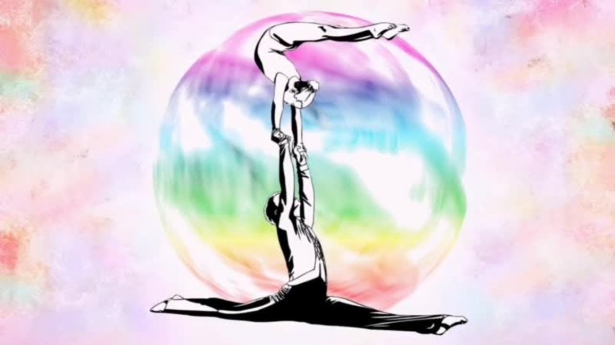 Акробат силуэт