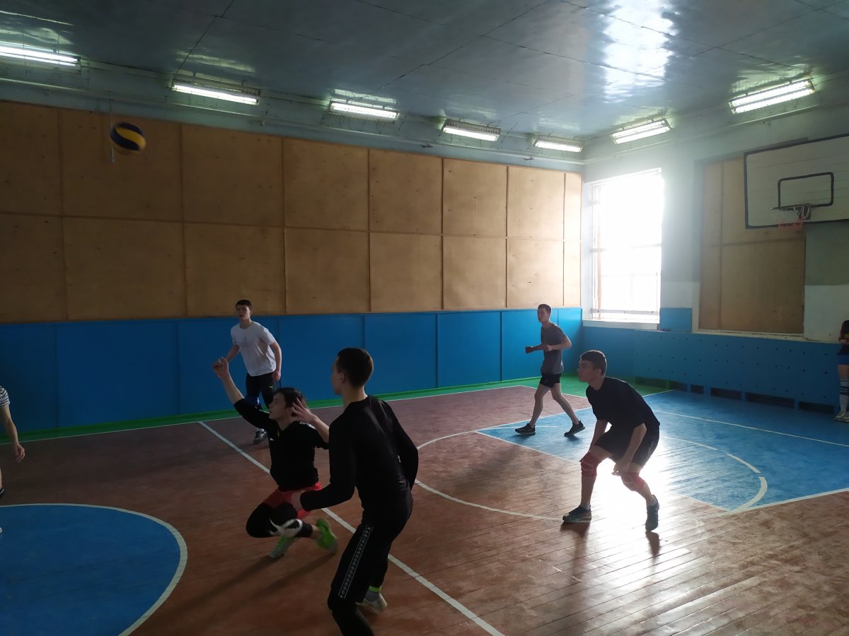 Игра волейбол в техникуме