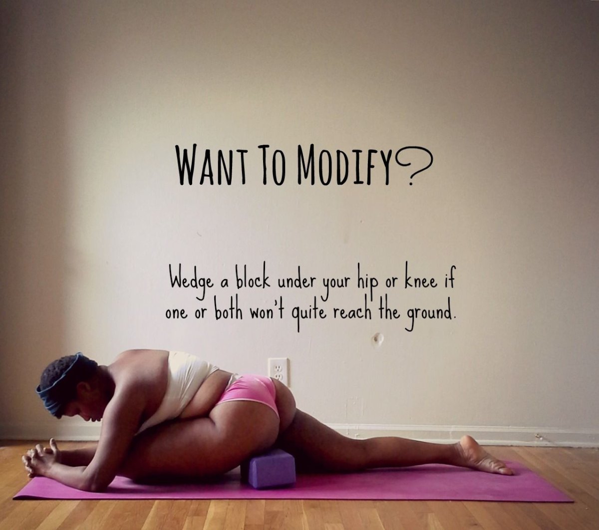 Plus Size model Yoga