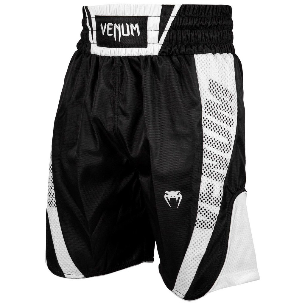 Боксерские шорты Venum Elite - черный/белый