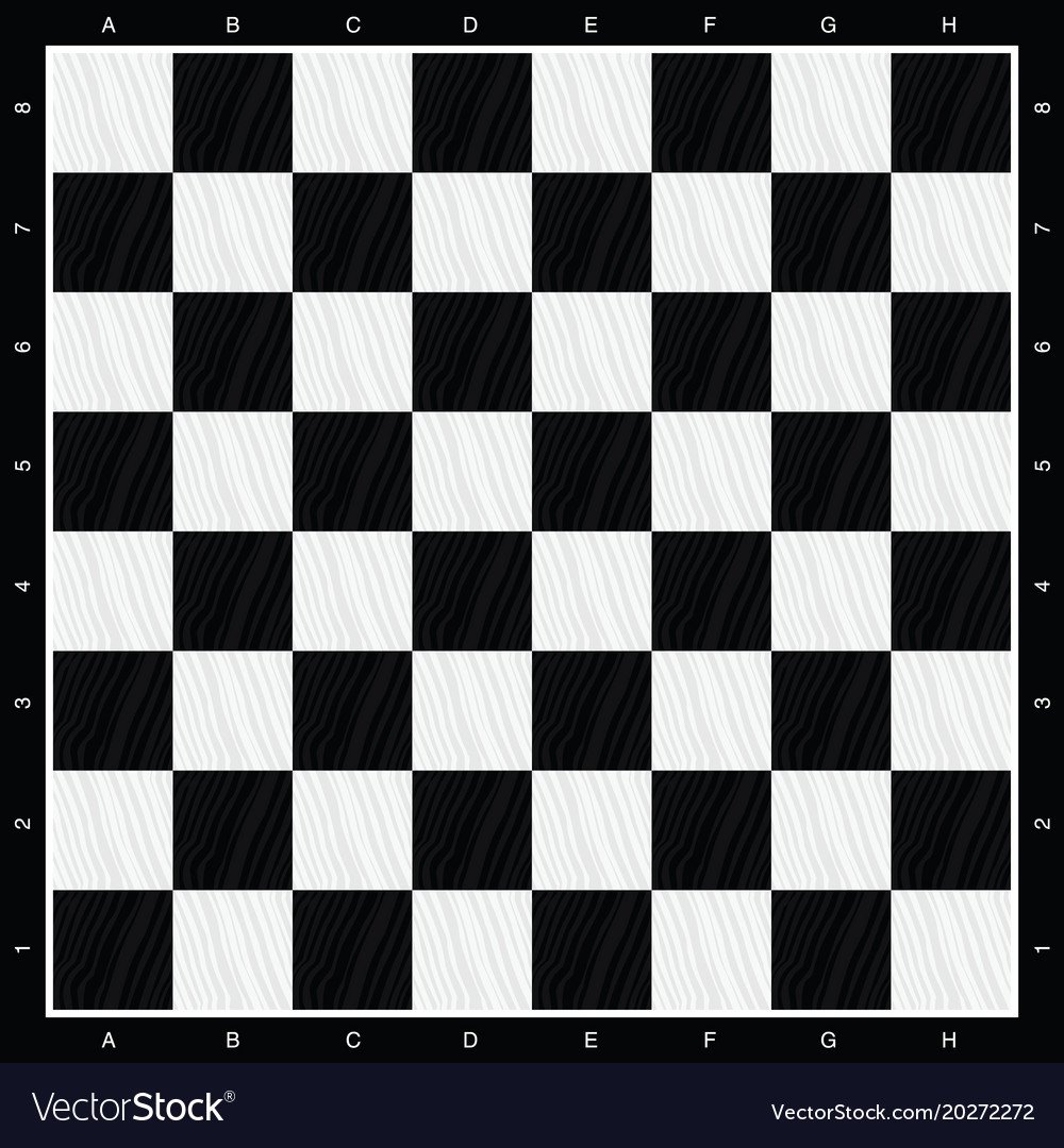Черно белая доска для шахмат