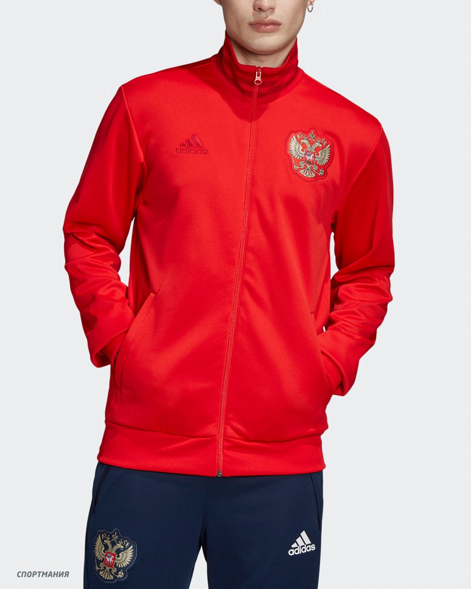 Adidas олимпийка красная сборной