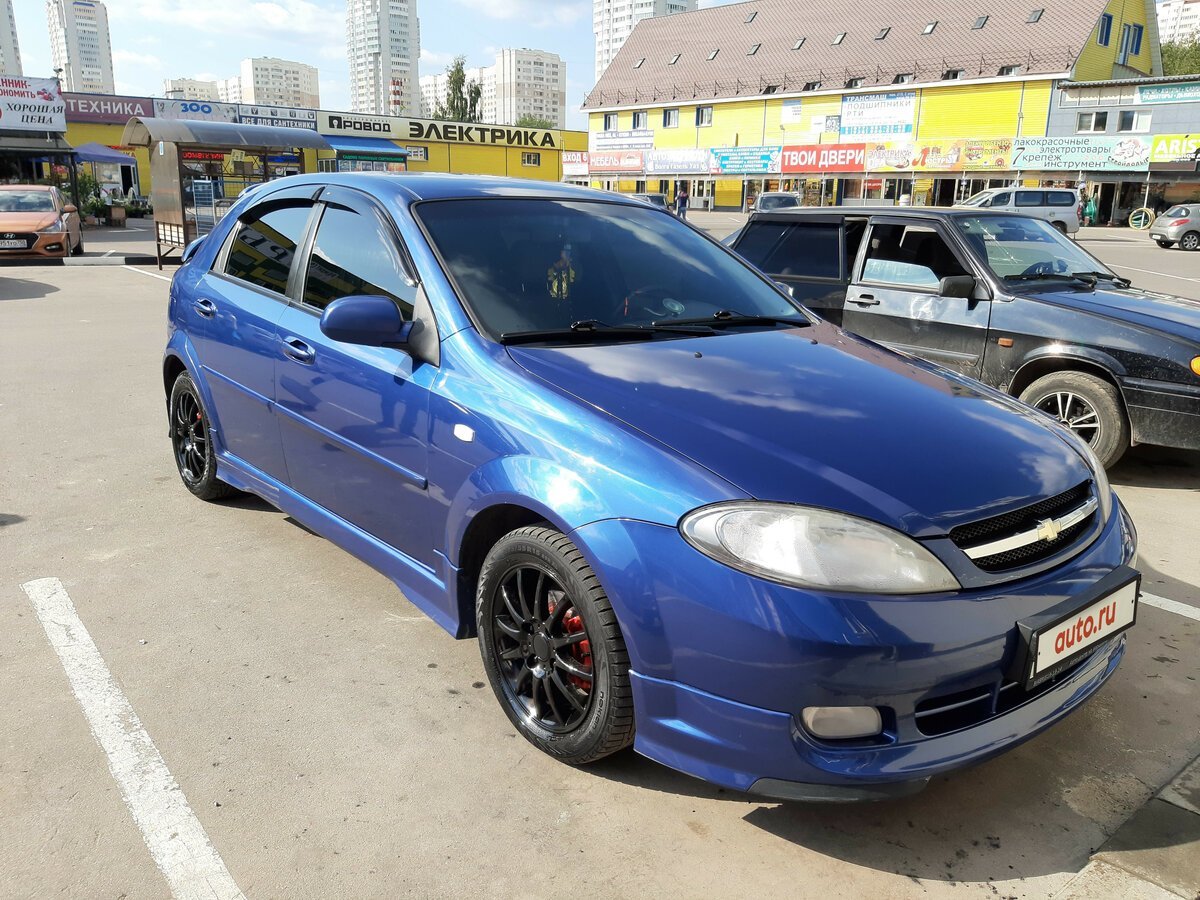 Chevrolet Lacetti 2008 синий с обвесом