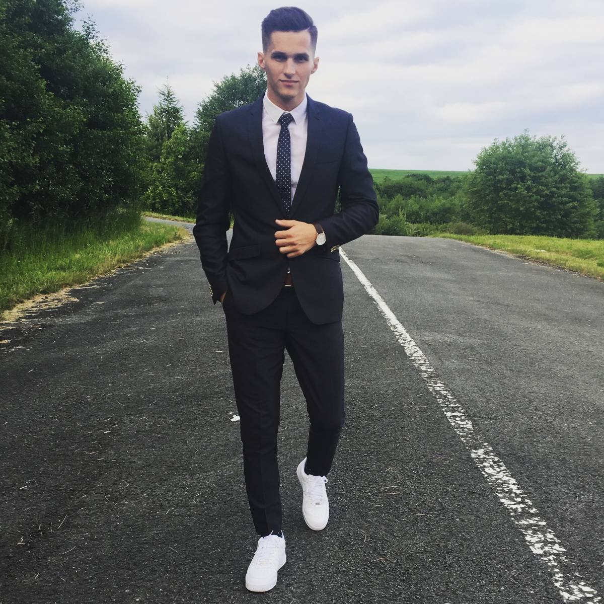 Nike Air Force with Suit