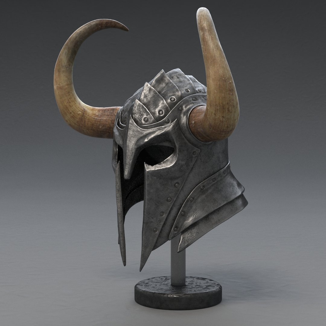 Шлем викинга 3д модель