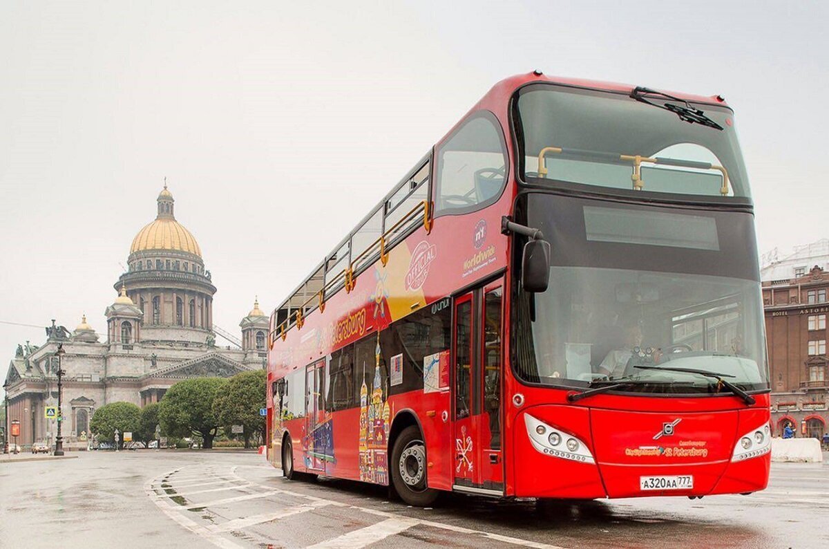 Питер автобус двухэтажный экскурсии City Sightseeing