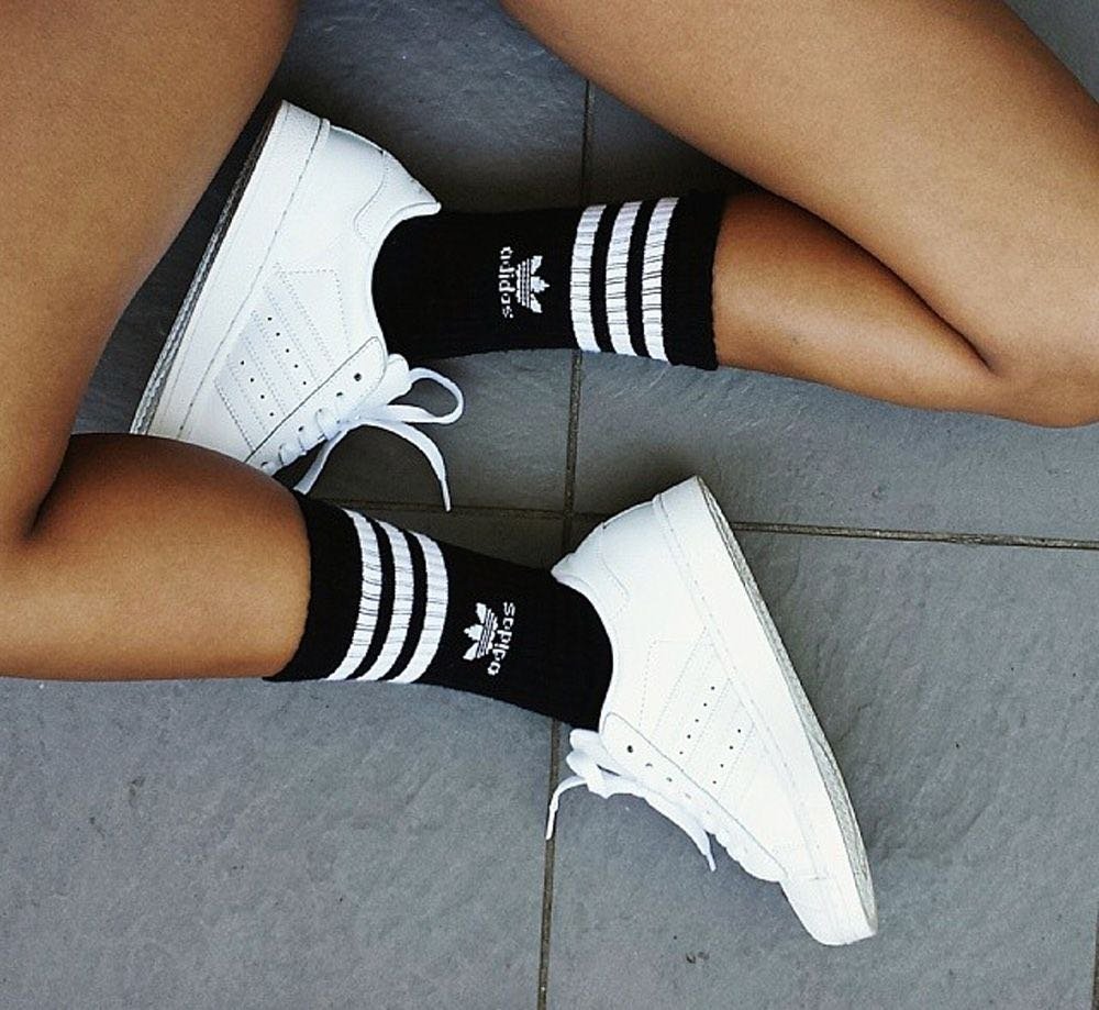 Adidas Superstar с носками adidas